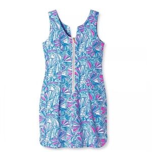 Lilly Pulitzer dress Target 20th anniversary collab My Fans blue mini Shift EUC